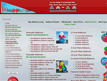 Tablet Screenshot of bigballoonlady.com